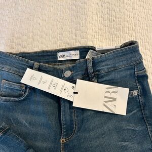 Zara Dark Blue Skinny Jeans NWT
